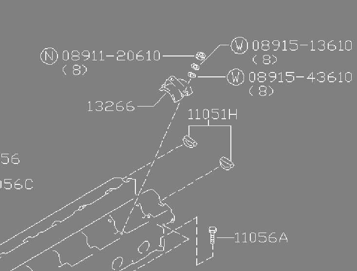 Genuine Nissan Camshaft Cap Bolt / Hardware " RB20, RB25, RB26