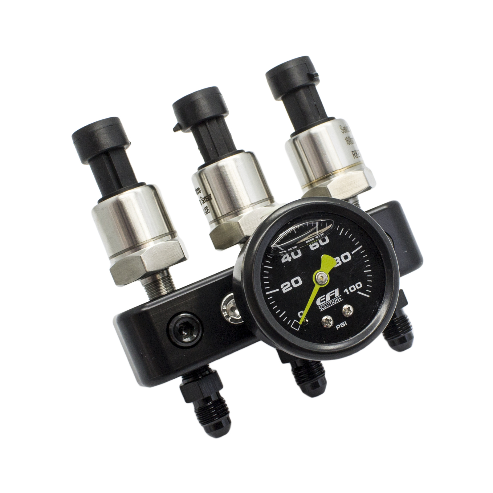 TAARKS Pressure Sensor Mount / Block (3 Port) Fuel Oil Coolant Brake