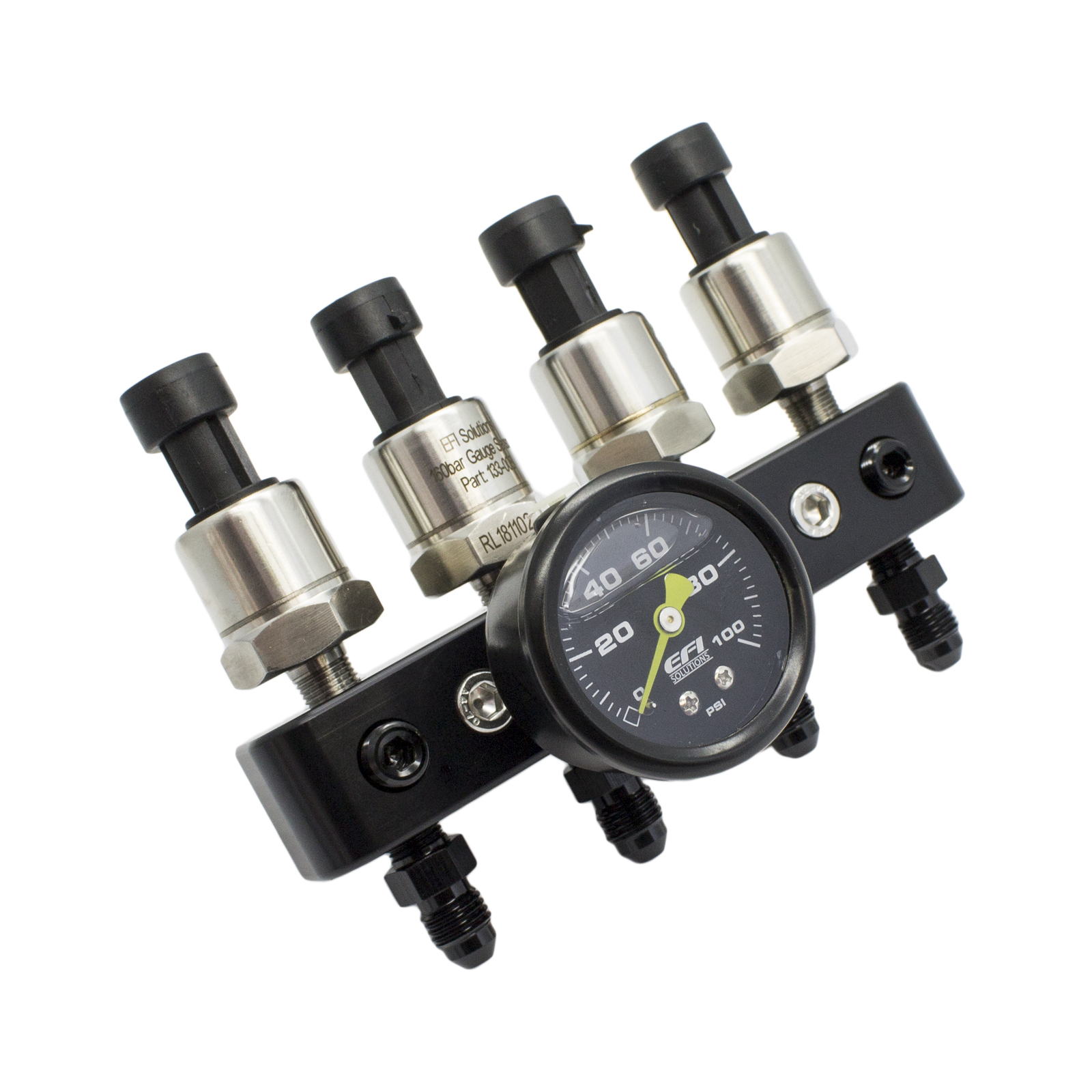 TAARKS Pressure Sensor Mount / Block (4 Port) Fuel Oil Coolant Brake