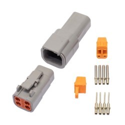 Deutsch DTM Style Connector Set "4 Pin" - Read Notes!