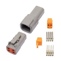 Deutsch DTM Style Connector Set "4 Pin"