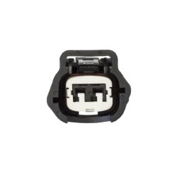 2 Pin Black Connector "Rounded Corner Type" Fits Some Nissan JECS Injector - Read Notes!