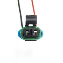 2 Pin Terminated Delphi Connector Fits Some Walbro Fuel Pumps - Read Notes!
