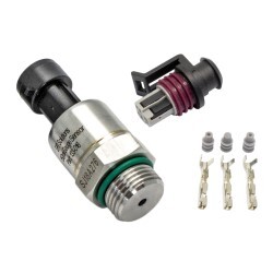Stainless Steel Pressure Sensor 150Psi (0 to 150 Psi) AN8 ORB with Connector