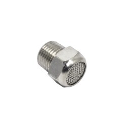 1/8 NPT to Stainless Steel Breather Muffler Vent Filter Mac Valve Fitting
