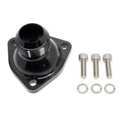 Billet AN20 Thermostat Housing / Water In Flange (Black) "RB20, RB30, VG20, VG30, VG33"