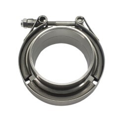 V-Band 2.5 Inch Male Female Flange With Clamp "Stainless Steel"