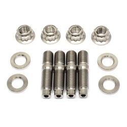 M10 Titanium Stud, Washer & Lock Nut Kit (4 pcs)