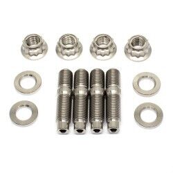 M10 x 1.5mm Titanium Stud, Washer & Lock Nut Kit (4 pcs)