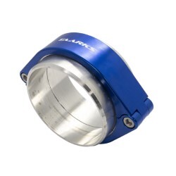 Quick Release Intercooler Pipe Clamshell Weld On Clamp "3.5 Inch" (Blue)