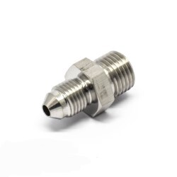 Engine Block Turbo Oil Feed Fitting (Nissan) "AN4" - Stainless Steel