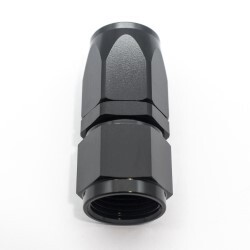 Straight Full Flow Hose End AN8 (Black)