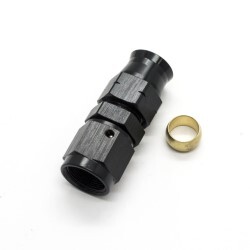 Hardline End 3/8 Tube To Female AN6 (Black)