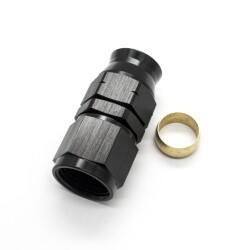 Hardline End 1/2 Tube To Female AN8 (Black)