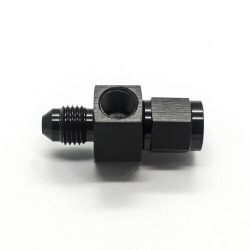 Straight Female to Male Flare With 1/8 NPT Port AN4 (Black)