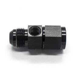 Straight Female to Male Flare With Metric M10 x 1.0 Port AN8 (Black)