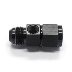 Straight Female to Male Flare With 1/8 NPT Port AN8 (Black)
