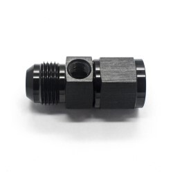 Straight Female to Male Flare With Metric M10 x 1.0 Port AN10 (Black)