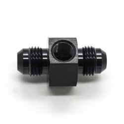 Straight Male to Male Flare With 1/8 NPT Port AN6 (Black)