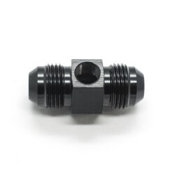 Straight Male to Male Flare With 1/8 NPT Port AN8 (Black)