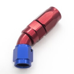 45º Degree Full Flow Hose End AN4