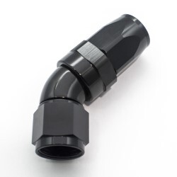 45º Degree Full Flow Hose End AN8 (Black)