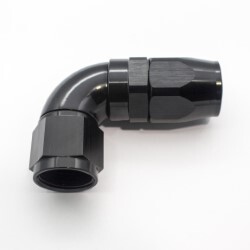 90º Degree Full Flow Hose End AN10 (Black)