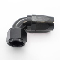 90º Degree Full Flow Hose End AN20 (Black)