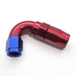 120º Degree Full Flow Hose End AN4