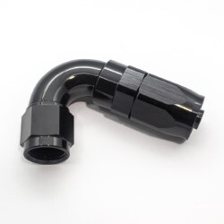 120º Degree Full Flow Hose End AN6 (Black)