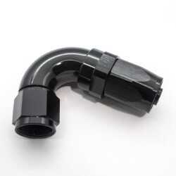 120º Degree Full Flow Hose End AN8 (Black)