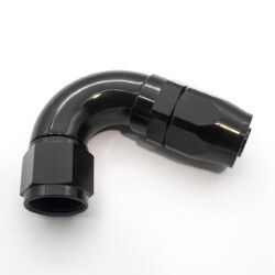 120º Degree Full Flow Hose End AN10 (Black)
