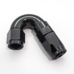 150º Degree Full Flow Hose End AN6 (Black)