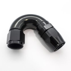 150º Degree Full Flow Hose End AN10 (Black)