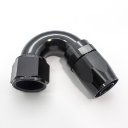150º Degree Full Flow Hose End AN12 (Black)