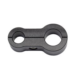 Billet Stepped Dual Hose Separators  (7.9mm ID And 11.1mm ID) (Black)