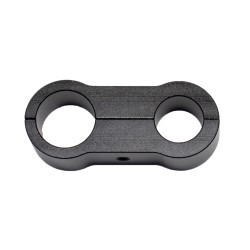 Billet Stepped Dual Hose Separators  ( 11.1mm ID And 13.5mm ID) (Black)
