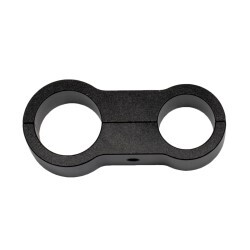 Billet Stepped Dual Hose Separators  (13.5mm ID And 15.9mm ID)(Black)