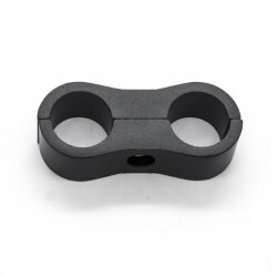 Billet Dual Hose Separators AN6 Braid and AN8 PTFE Hose(Black) (13.5mm ID)