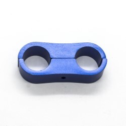 Billet Dual Hose Separators AN8 Braid and AN10 PTFE Hose (15.9mm ID) 
