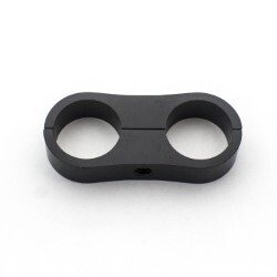 Billet Dual Hose Separators AN12 Braid Hose (Black) (23.8mm ID)