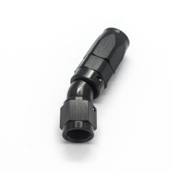 30º Degree Full Flow Hose End AN4 (Black)