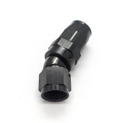 30º Degree Full Flow Hose End AN8 (Black)