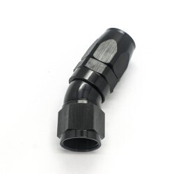 30º Degree Full Flow Hose End AN10 (Black)