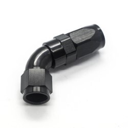 60º Degree Full Flow Hose End AN6 (Black)
