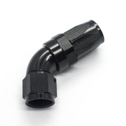 60º Degree Full Flow Hose End AN8 (Black)
