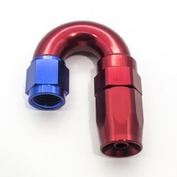 180º Degree Full Flow Hose End AN4