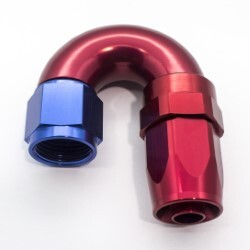 180º Degree Full Flow Hose End AN8