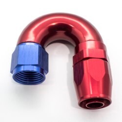 180º Degree Full Flow Hose End AN10