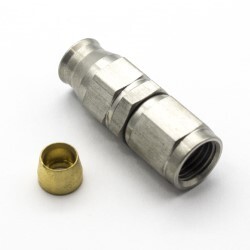 Straight SS PTFE Teflon Hose End AN6
